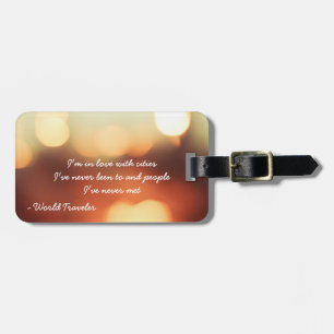 World Traveler Luggage Tag