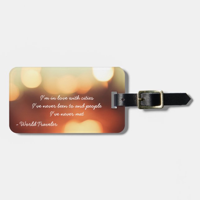 World Traveler Luggage Tag (Front Horizontal)
