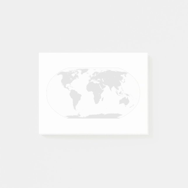 World Traveler Map Post-it Notes (Front)