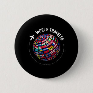 World Traveler Map, World Flags Traveler, Countrie Button
