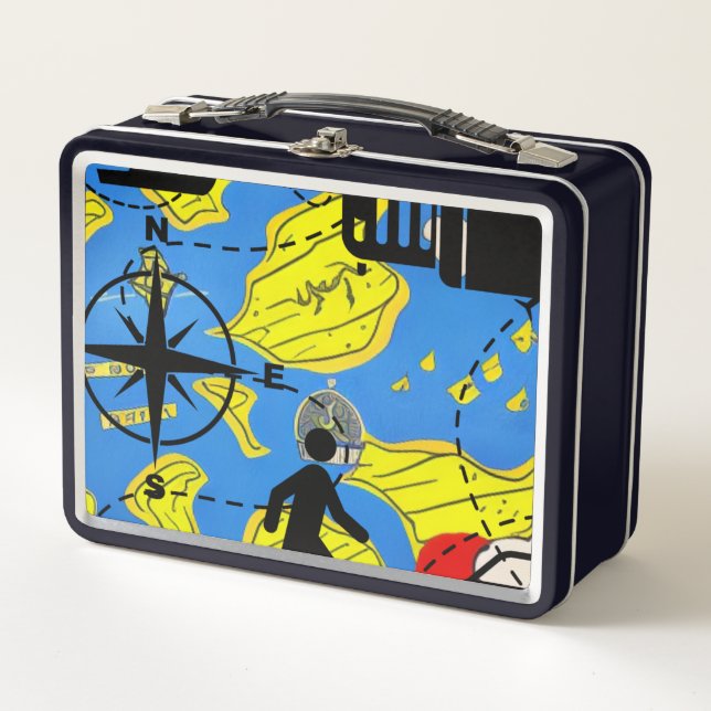 World Traveler Metal Lunch Box (Front)