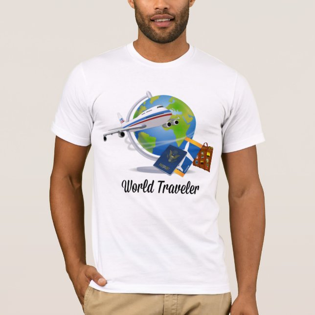 World Traveler, packed and ready to go, T-Shirt (Front)