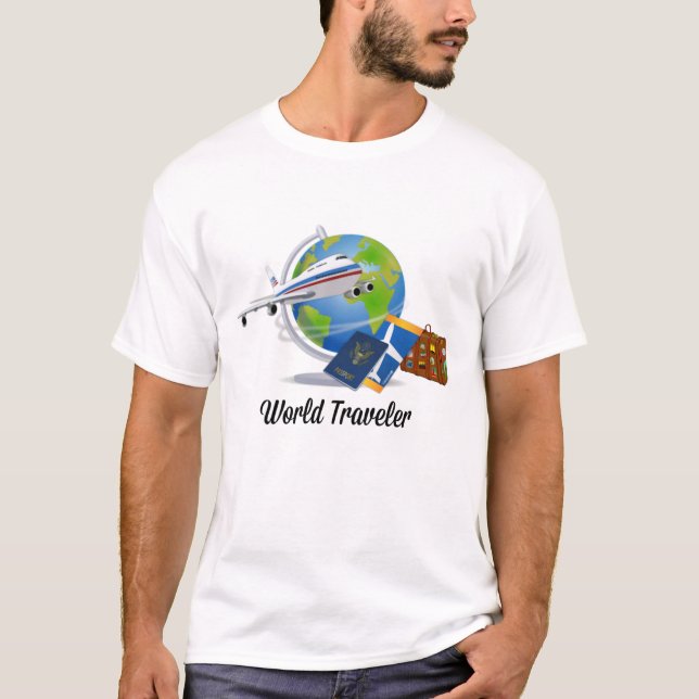 World Traveler, Packed and Ready to Go T-Shirt (Front)