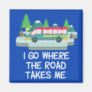 World Traveler RV Camper Road Trip Vacation Magnet