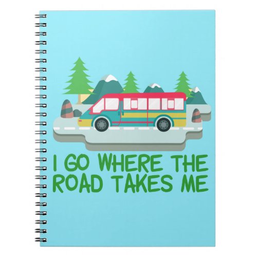 World Traveler RV Camper Road Trip Vacation Notebook