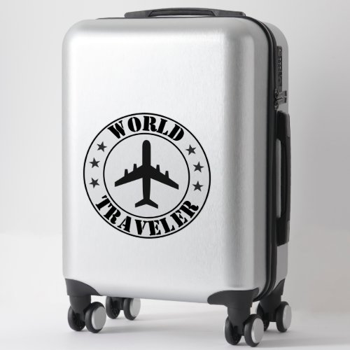 World Traveler Sticker