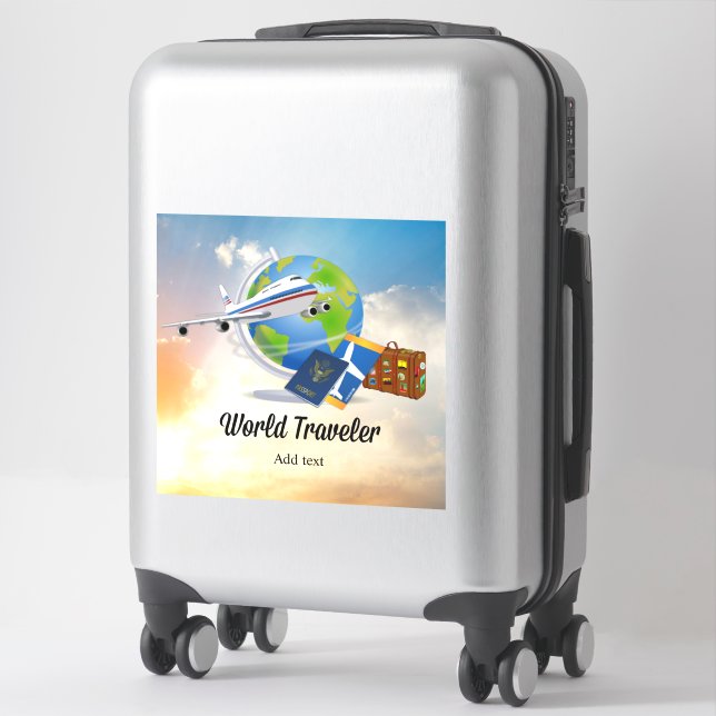 World Traveler Template, Add text, Sticker (Suitcase)
