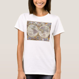 World Traveler Vintage Map Thunder_Cove T-Shirt
