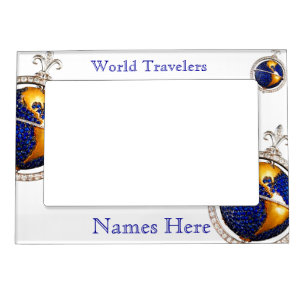 World Travelers Vacation Memories Fridge Gallery Magnetic Frame