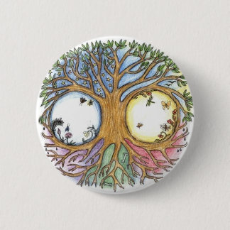 World Tree Badge Pinback Button