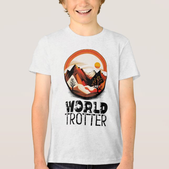 World Trotter - Horizon Adventure Tri-Blend Shirt (Front)