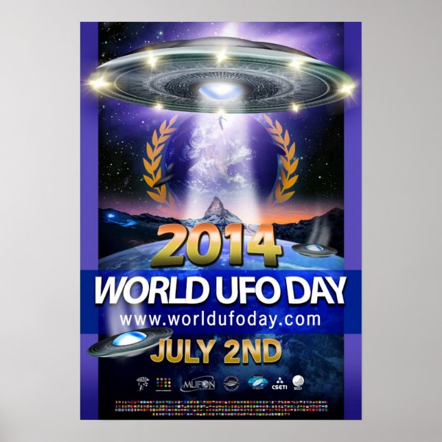 World UFO Day 2014 Poster (Front)