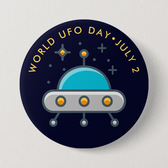 World UFO Day Button (Front)
