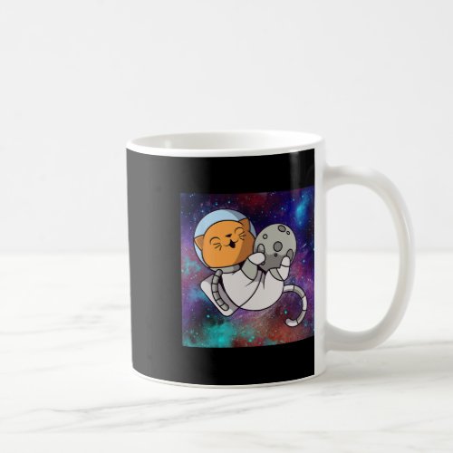 World Ufo Day Cat Astronaut In A Spacesuit Floatin Coffee Mug