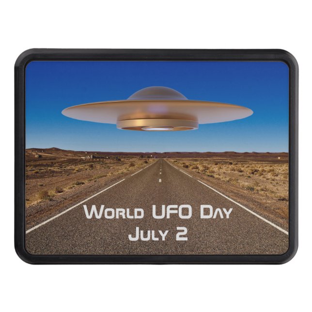 World UFO Day Hitch Cover (Front)