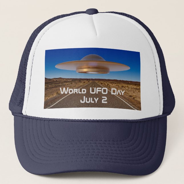 World UFO Day Trucker Hat (Front)