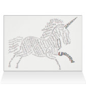 World Unicorn Card - Rainbow Background (Inside Horizontal (Top))