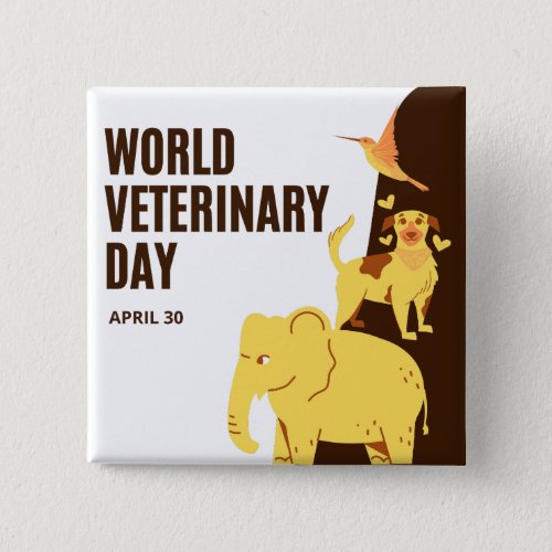 World Veterinary Day Button