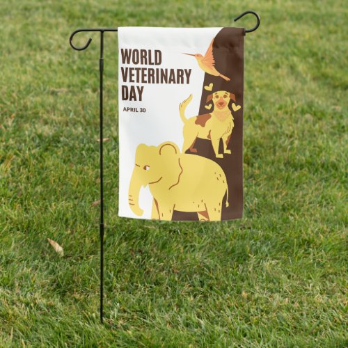 World Veterinary Day Garden Flag
