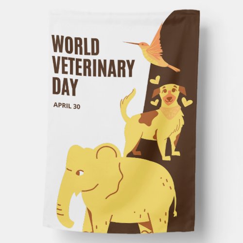 World Veterinary Day House Flag