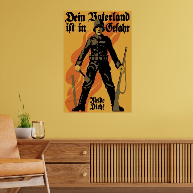 World War 1 German Recruitment Poster | Zazzle