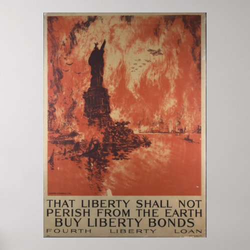 World War 1 Liberty Bonds Advertisement Poster