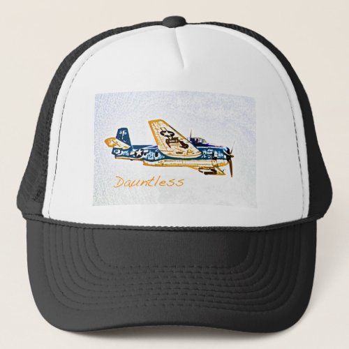 World War 2 Aircraft Douglas Dauntless Trucker Hat