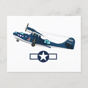 World War 2 American Airplanes Invitation Postcard