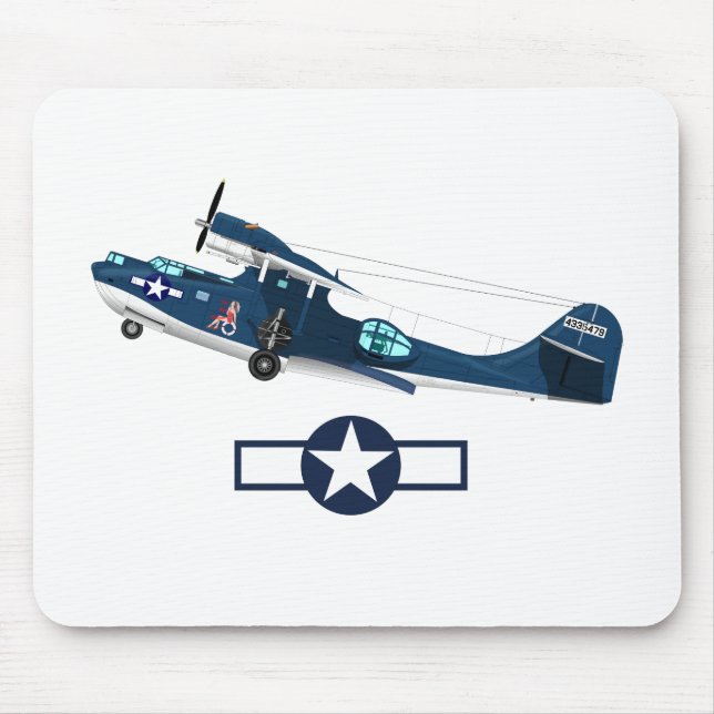 World War 2 American Airplanes Mouse Pad (Front)
