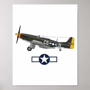 World War 2 American Airplanes Poster