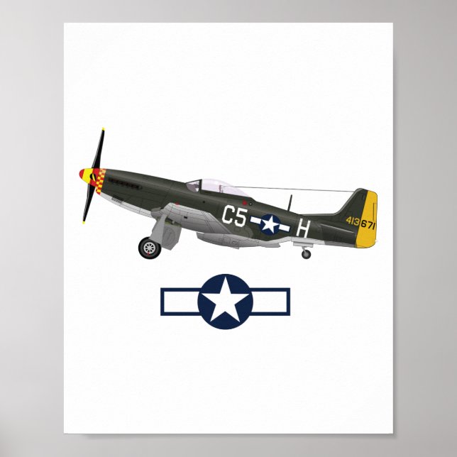 World War 2 American Airplanes Poster (Front)
