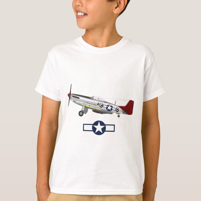 World War 2 American Airplanes T-Shirt (Front)
