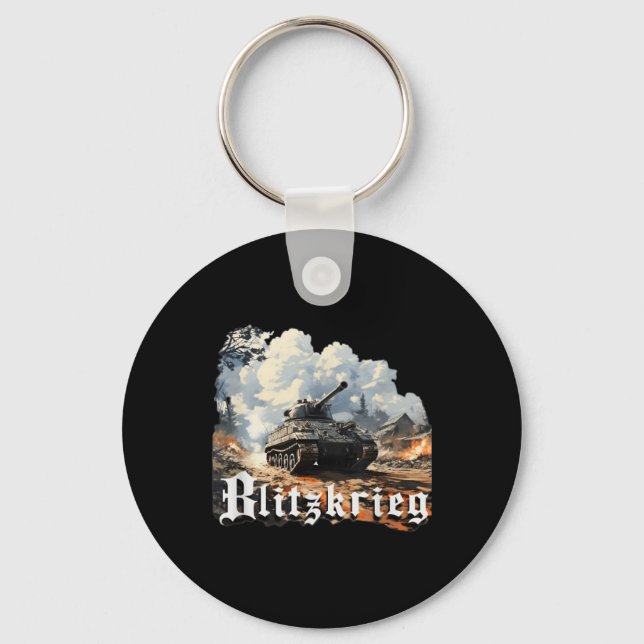 World War 2 Blitzkrieg  Keychain (Front)