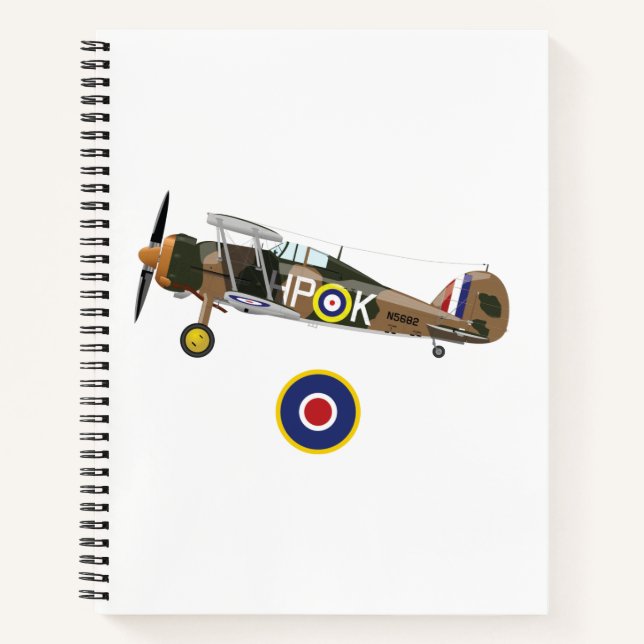 World War 2 British Airplanes Notebook (Front)