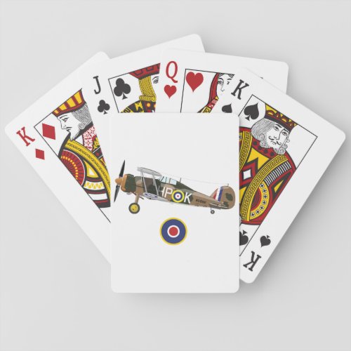 World War 2 British Airplanes Playing Cards