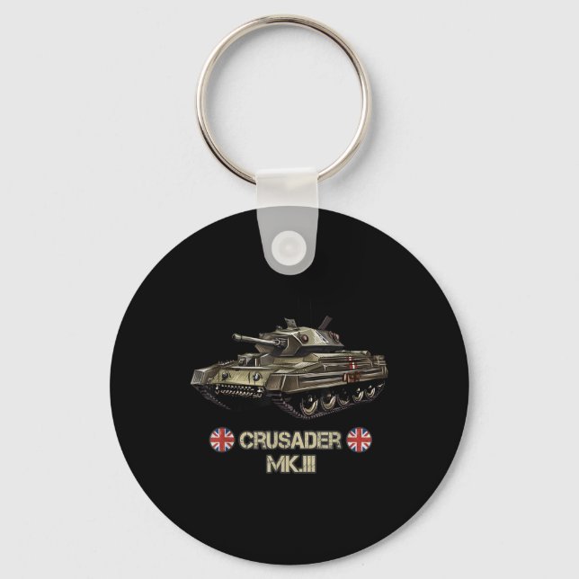 World War 2 British Army Tank Crusader Mk.3 Gift  Keychain (Front)