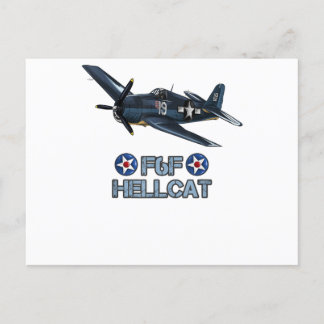 World War 2 F6F Hellcat Fighter Airplane T-Shirt Postcard