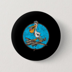 World War 2 Fighter Pilot Patch For Wwii P-38 Vete Button