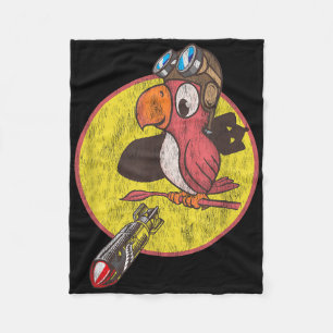 World War 2 Fighter Pilot Patch For Wwii Veterans  Fleece Blanket