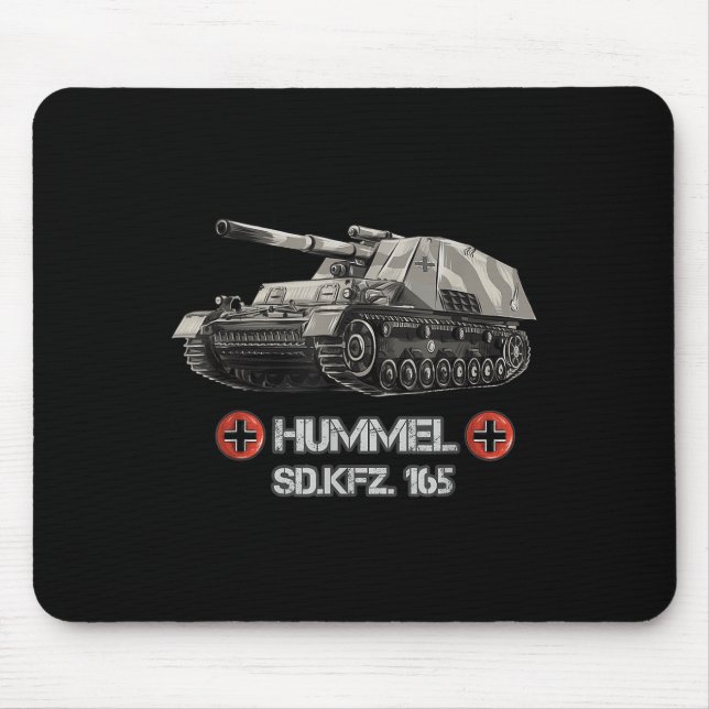 World War 2 German Self Propelled Artillery Hummel Mouse Pad (Front)