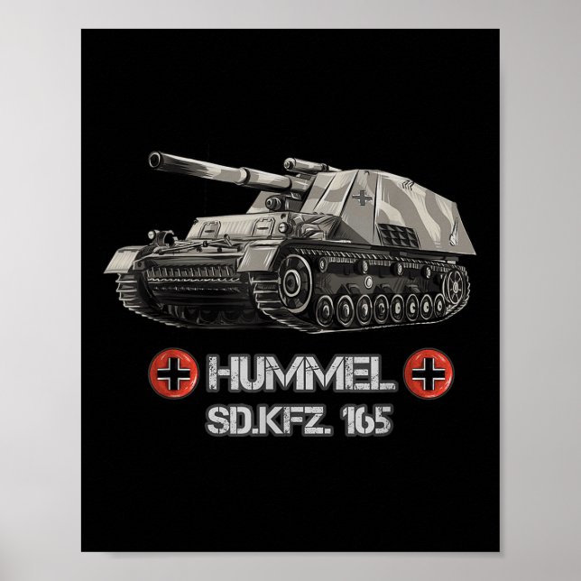 World War 2 German Self Propelled Artillery Hummel Poster (Front)