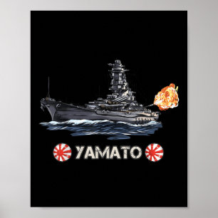 World War 2 Japanese Battleship Yamato  Poster