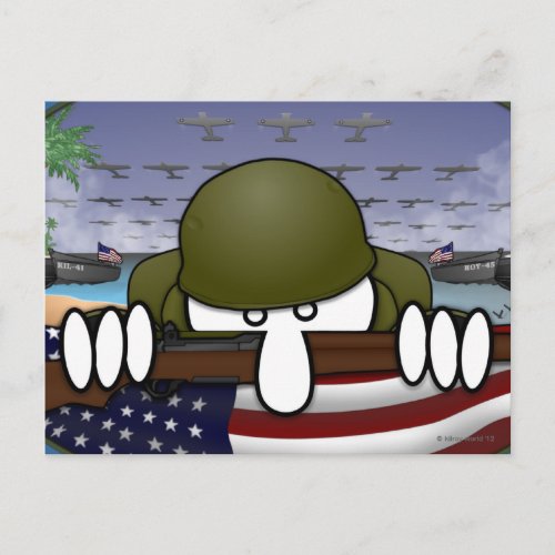 World War 2 Kilroy Postcard
