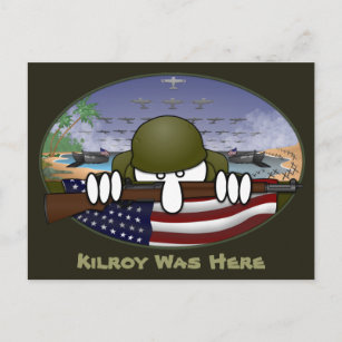 World War 2 Kilroy Postcard 2