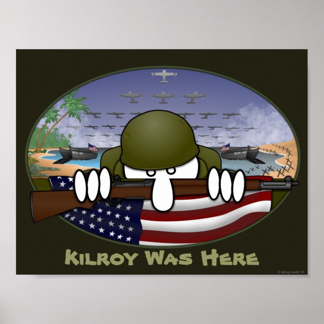 World War 2 Kilroy Poster 1 (Front)