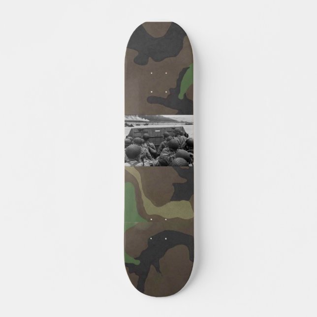 world war 2 skateboard d-day invasion deck (Front)