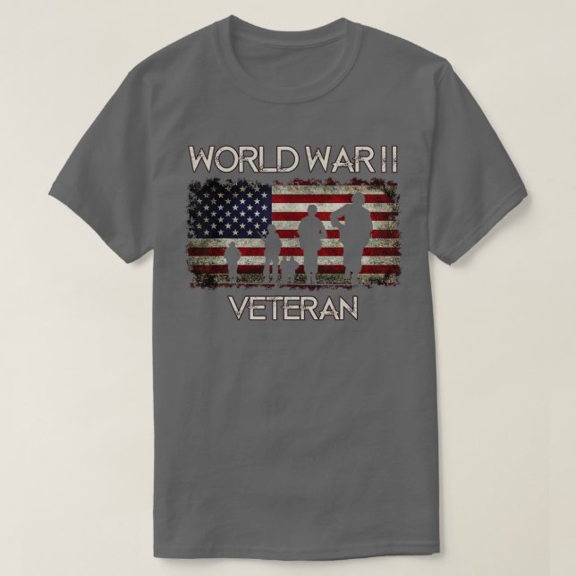 World War 2 Veteran s  T-Shirt (Design Front)