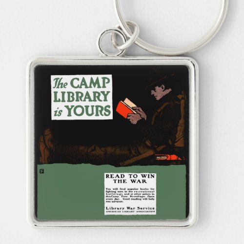 World War I Camp Library 1917 Military  Keychain