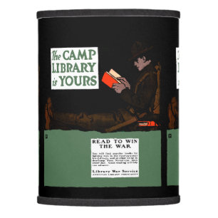 World War I Camp Library 1917 Military Lamp Shade