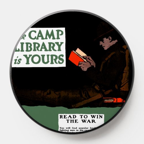 World War I Camp Library 1917 Military  PopSocket